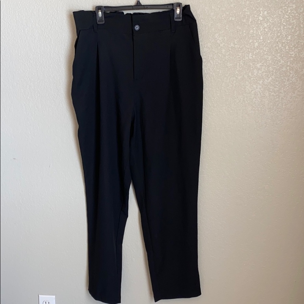 Mid-Rise Straight Leg Utility Ankle Pants Plus